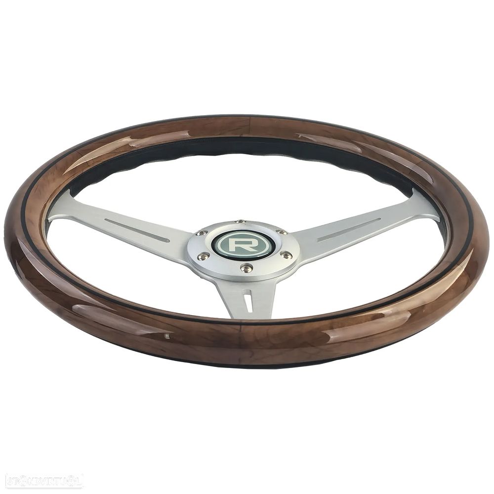 Volante de Madeira Estilo Vintage - 3