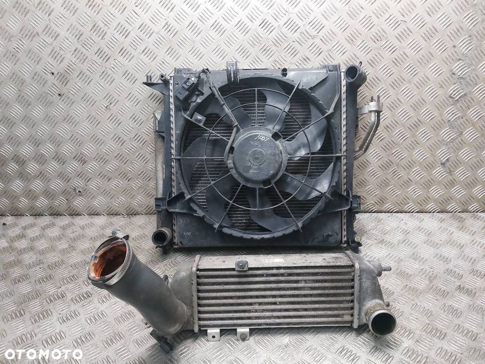 CHŁODNICE KOMPLET + WENTYLATOR KIA CEED I 97606-1H600 28270-2A610 - 1