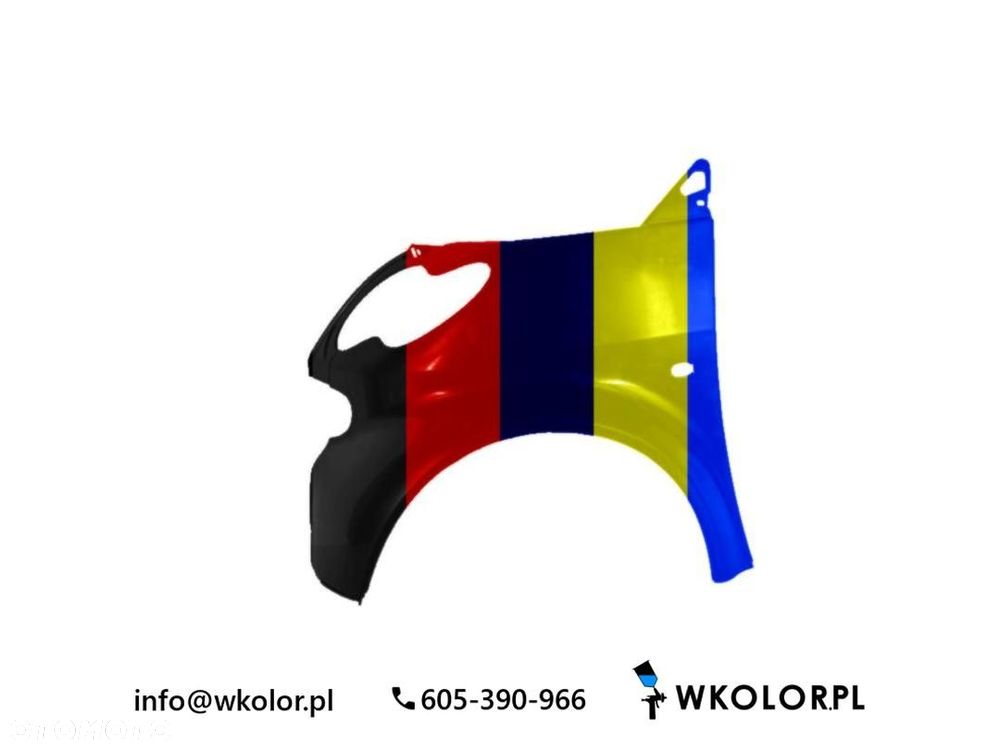 NOWY BŁOTNIK SMART FORTWO 2004-2007 LAKIEROWANY W KOLOR - 1