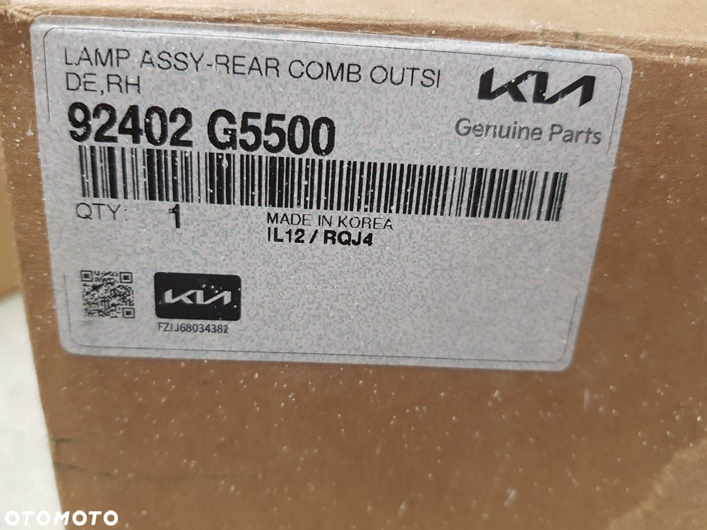 LAMPA TYLNA TYŁ PRAWA  KIA NIRO LIFT 19-22  92402-G5500 - 11