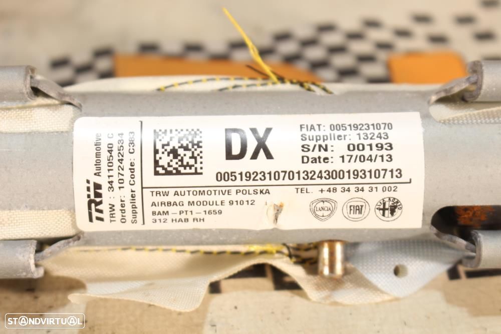 Airbag De Cortina Direito Fiat 500 (312_)  00519231070 / 34110540C - 5
