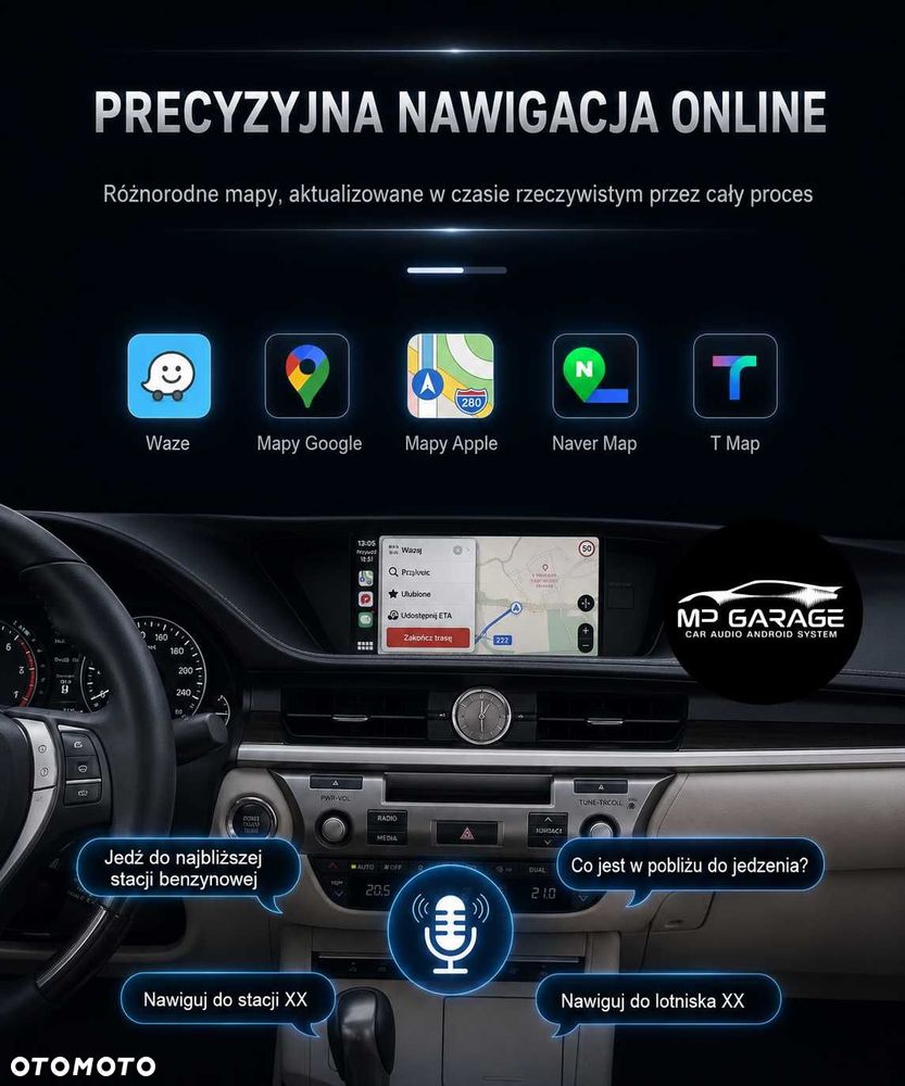 Lexus NX RX IS ES GS Apple CarPlay Android Auto Moduł Bezprzewodowy - 4