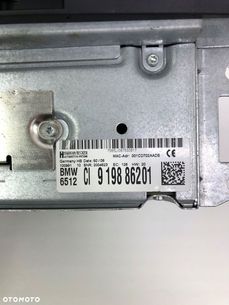 BMW 5 E60 RADIO NAWIGACJA CZYTNIK CD 9198862 - 2