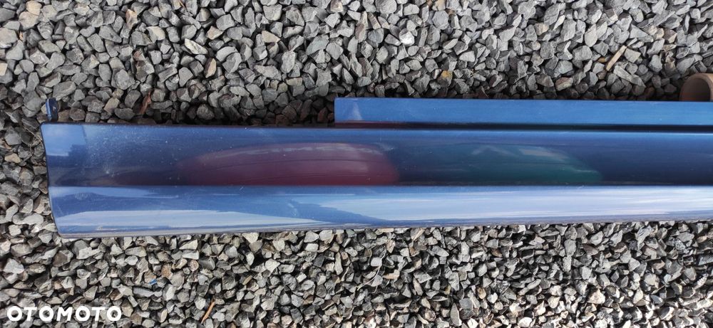 LISTWA PROGOWA LEWA PRAWA KOMPLET BMW E46 COUPE A07 MYSTICBLAU LIFT - 8