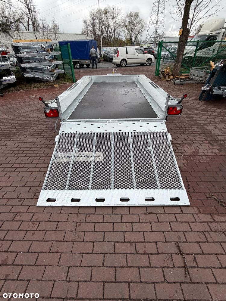 Martz Przyczepa  Bau 400x180 3500kg 3 osie koła 185R14C pod koparke koparka walec - 13