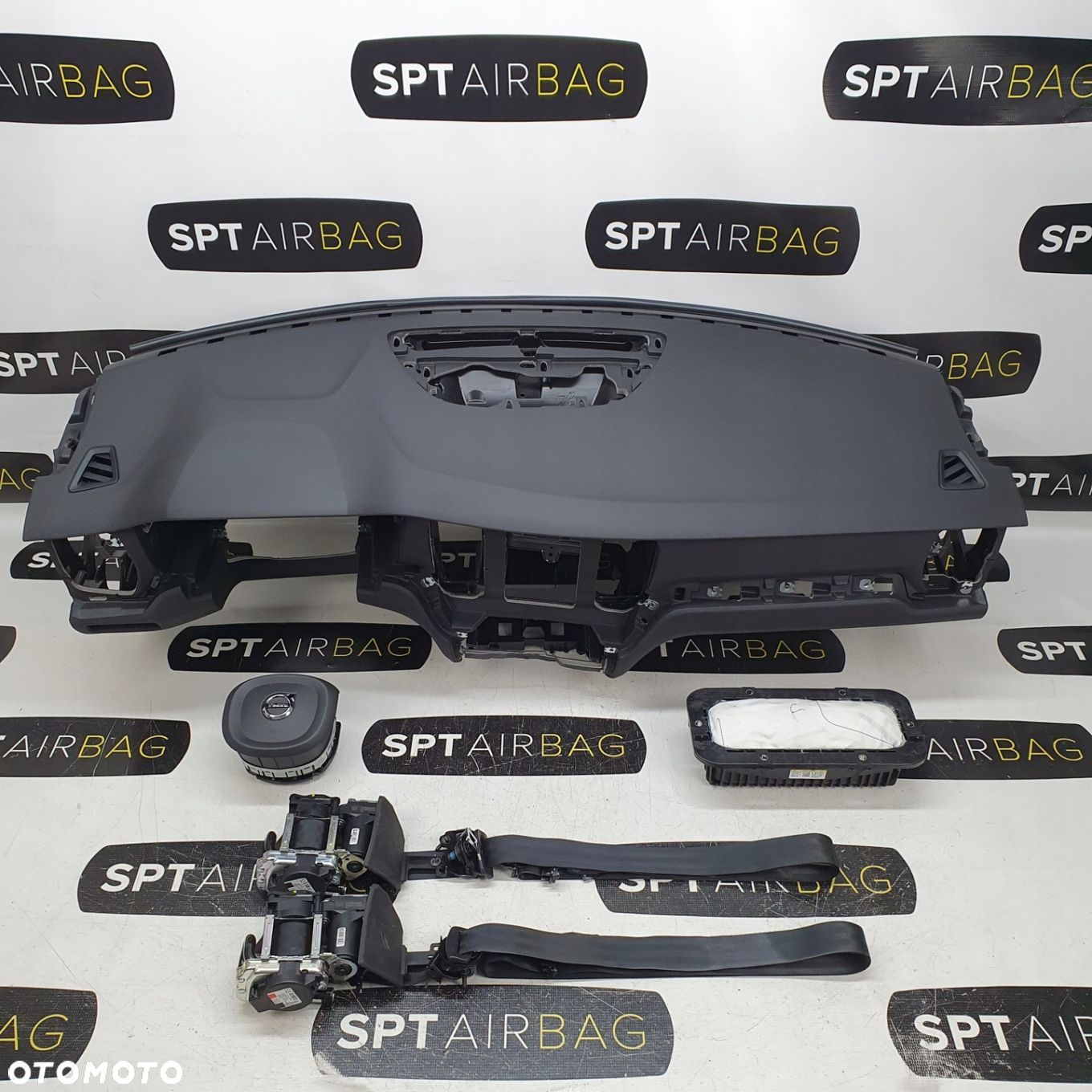 VOLVO V60 II 2 S60 III 3 DESKA ROZDZIELCZA KONSOLA KOKPIT PULPIT PODUSZKI AIRBAG AIR BAG PASY KIT SET - 1