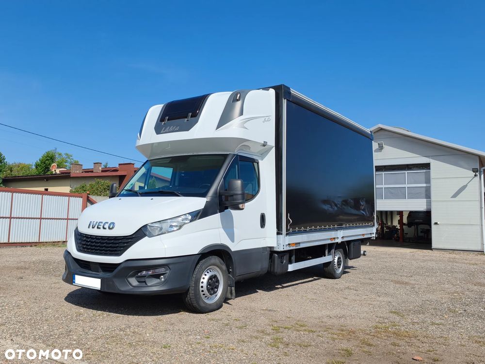 Iveco DAILY 35S18 WINDA DHOLLANDIA BAR 750KG FIRNA PLANDEKA 9EP KLAPA BEZWYPADKOWY SERWISOWANY FV23% - 9