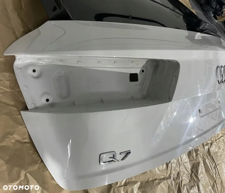 Audi Q7 4M klapa tył tylna biała - 2
