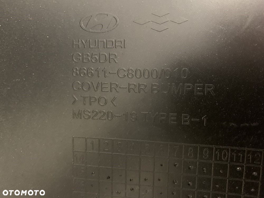 NOWY ORYGINALNY ZDERZAK TYLNY TYŁ HYUNDAI I20 II 2 14-18 86611-C8000 BEZ PDC - 11