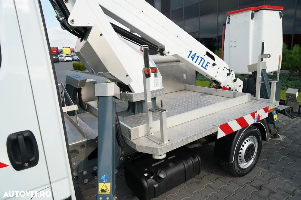 Iveco DAILY 35-140 / Platformă de lucru aeriană / FRANCE ELEVATEUR 141 TLE / 4 STABILIZATOARE / MANUALĂ / 2020 - 8