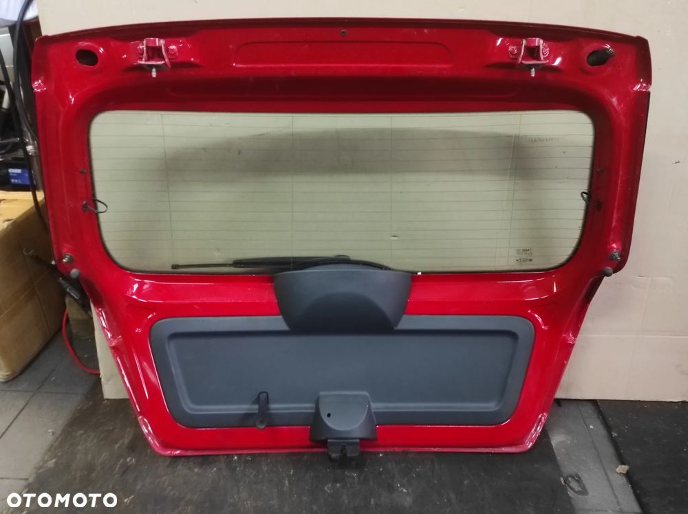 SKODA FABIA 3 HB KLAPA BAGAŻNIKA TYLNA SZYBA LF3K 8T8T CZERWONA KOMPLETNA WYSYŁKA !!!!! - 5