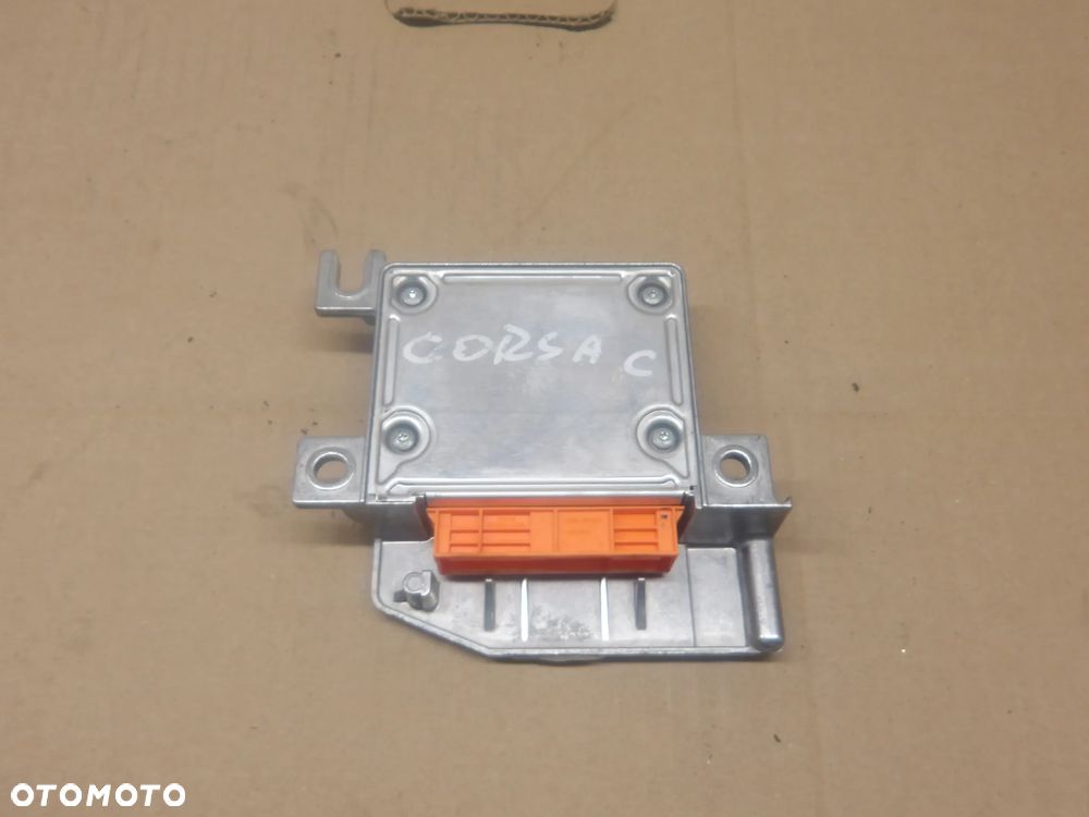 OPEL CORSA C LIFT 03-06 1.0B MODUŁ SENSOR PODUSZEK POWIETRZNYCH AIRBAG 24439952 - 3