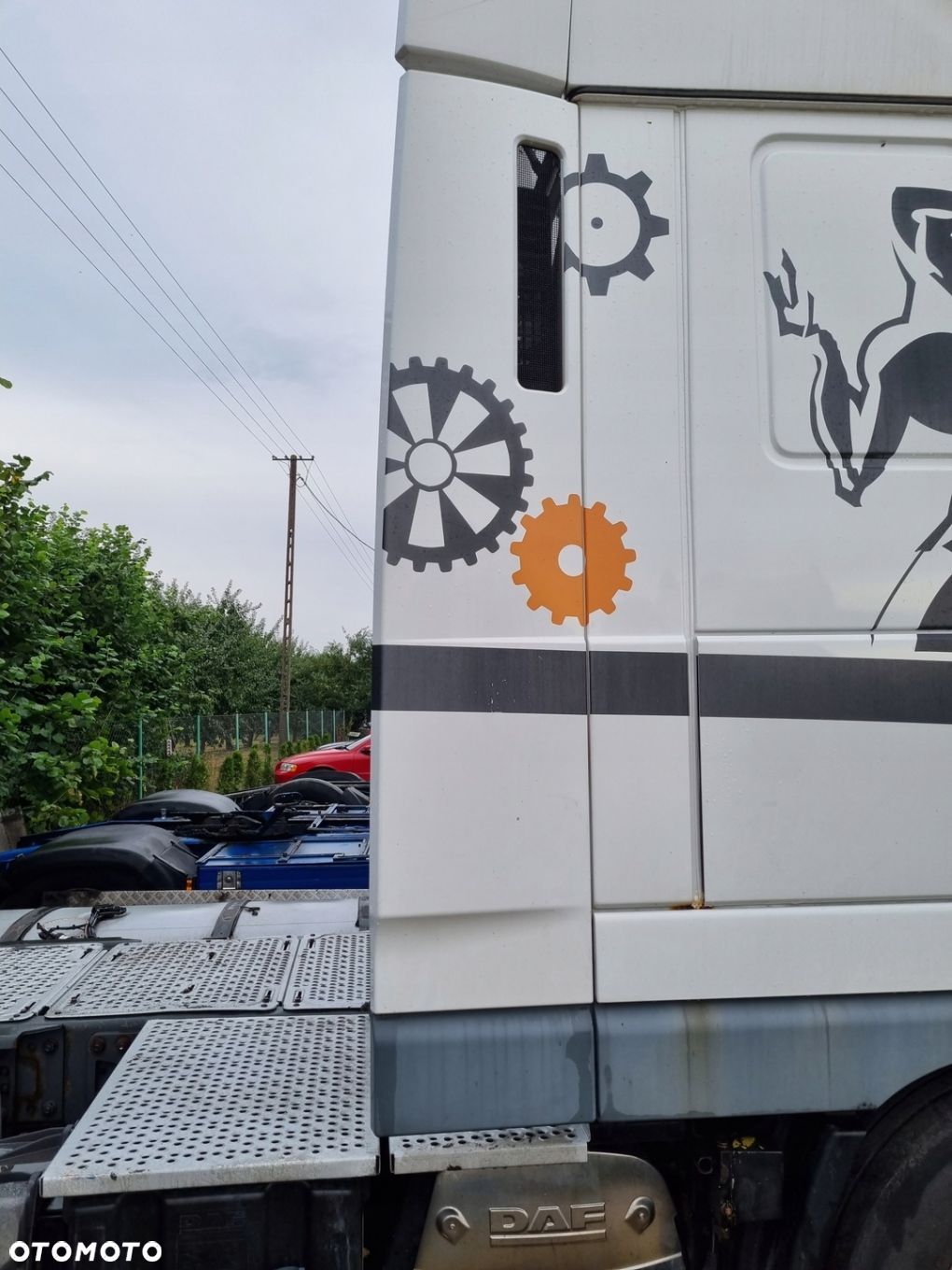 SPOILER SPOJLER OWIEWKA ZAKABINOWA RH DAF XF 105 - 1