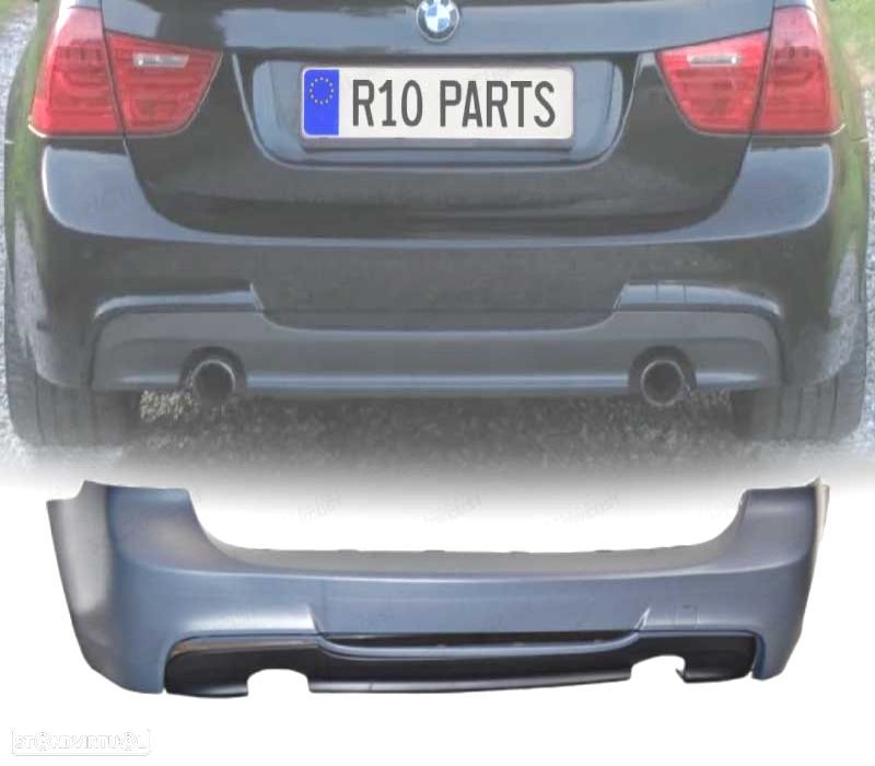 PARA-CHOQUES TRASEIRO BMW E91 TOURING 08-12 LOOK M - 1