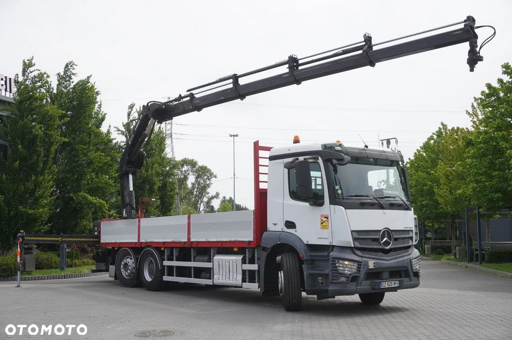 Mercedes-Benz Antos 2540 6x2-4 / HDS HIAB X-HIDUO 188 ES-4 / Rotator / pilot / Platforma 17 EPAL / 3. oś skrętna_256031 - 12