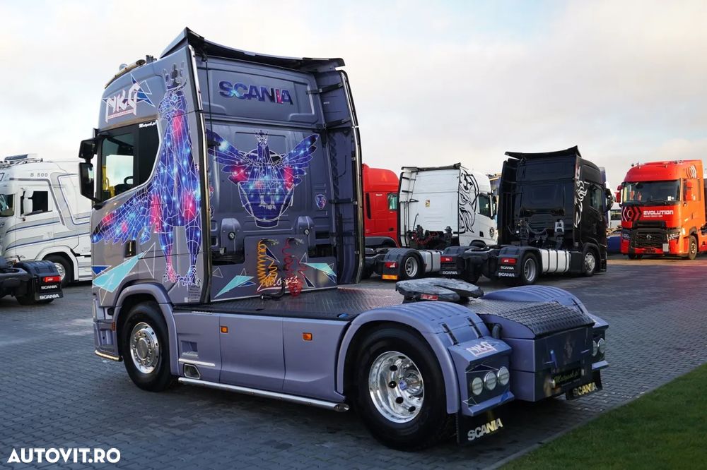 Scania S 580 / V8 / EDIȚIE LIMITATĂ ORIGINALĂ / NR. 010 / RETARDER / I-PARK COOL / AER COMPLET MATIC / PIELE / EXPRESS / - 7