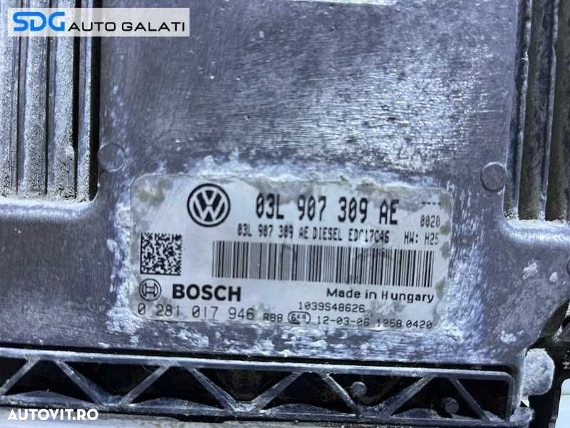 ECU Calculator Motor VW Passat B7 2.0 TDI CFF CFFB 2010 - 2015 Cod 03L907309AE 0281017946 [M3853] - 2