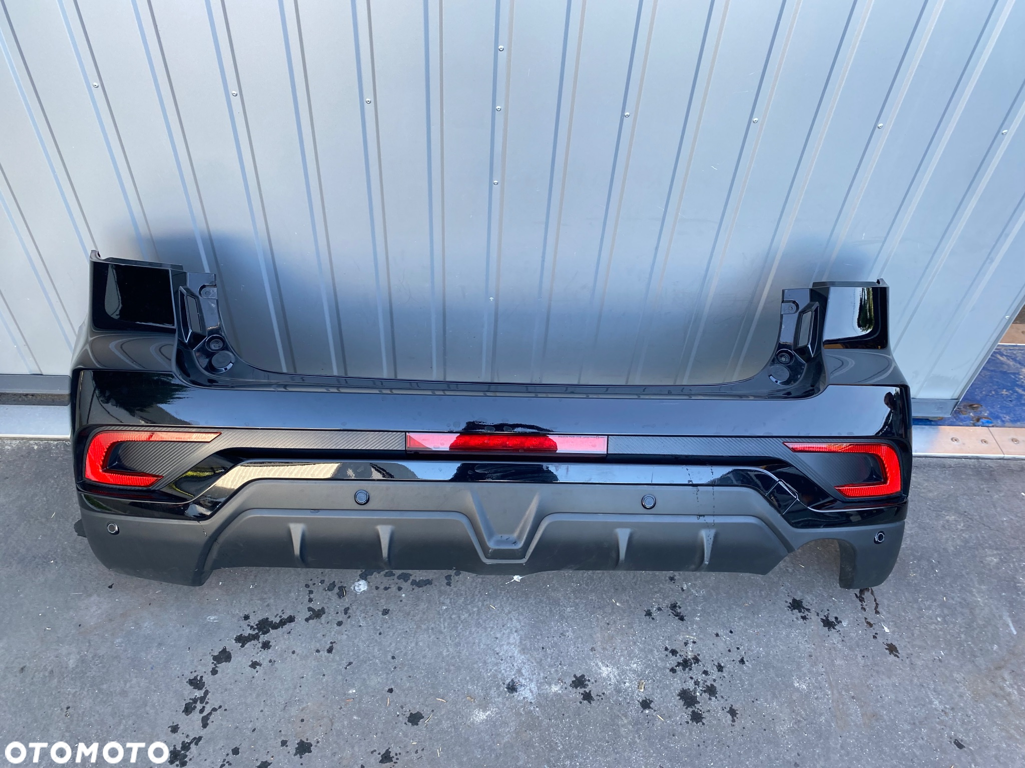 Mitsubishi ASX lift 2018r czarny kompletny ZDERZAK TYLNY tylni tył czujniki PDC WIĄZKA Z CZUJNIKAMI PDC CARBON KARBON Wwa - 14