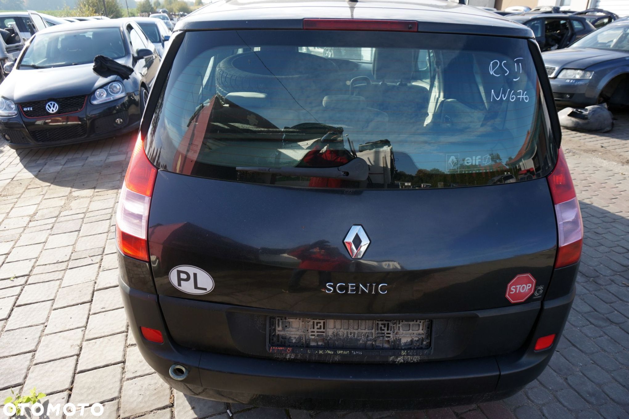 KLAPA BAGAŻNIKA TYLNA SCENIC II PH1 NV676  CZARNY RENAULT 2004-2006 - 1