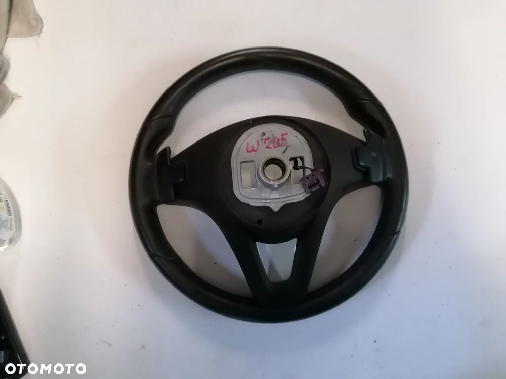 MERCEDES C-KLASA W205 14- KIEROWNICA MULTIFUNKCJA SKÓRZANA ŁOPATKI - 6