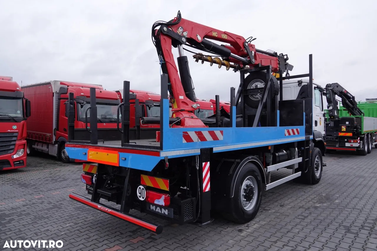 MAN TGM 13.290 / 4x4 / HDS HC 190 + GAMURIȚĂ 2 m / FORMAȚIE RICH / EURO 6 / MANUAL / AN 2019 - 8