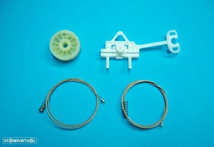 Kits clips reparação elevadores vidros Audi Bmw Seat Renault Peugeot Ford Citroen Fiat Skoda Vw NOVO - 4