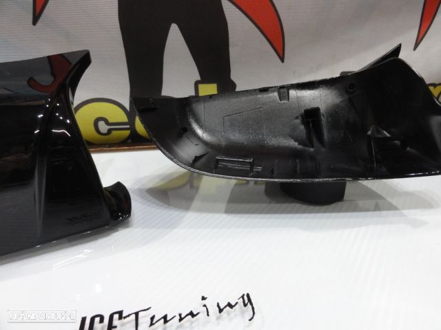 Capas, carcaça de espelhos M4 look em preto brilhante BMW E60, E61, F10, F11, F07 (GT 5GT), E63, E64, F06, F12, F13, F01, F02, F03, F04 - 8