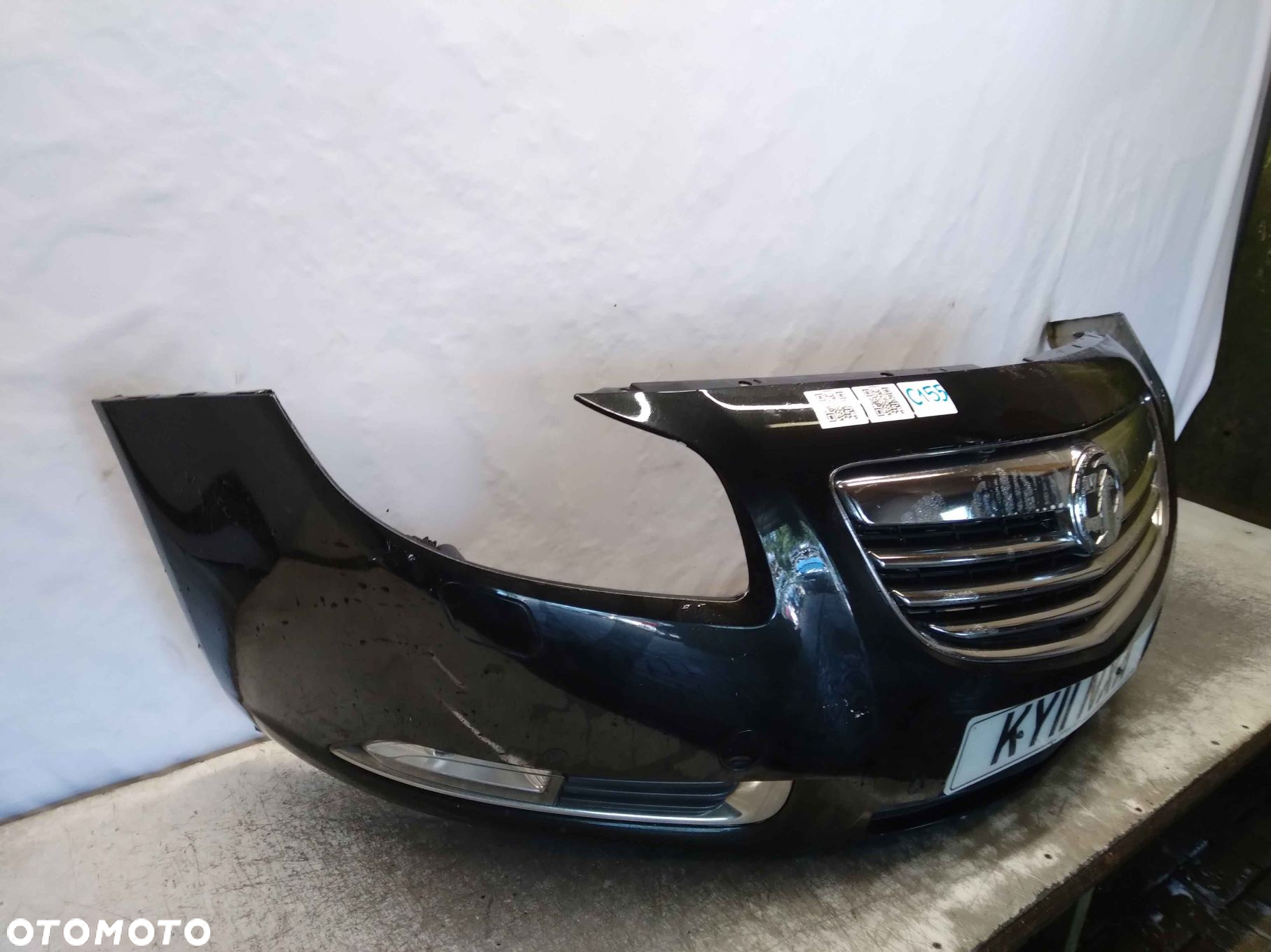 ^ ZDERZAK PRZÓD PRZEDNI OPEL INSIGNIA A I 1 Z22C CZARNY PDC CZUJNIKI SPRYSKIWACZE LAMP XENON HALOGENY - 5