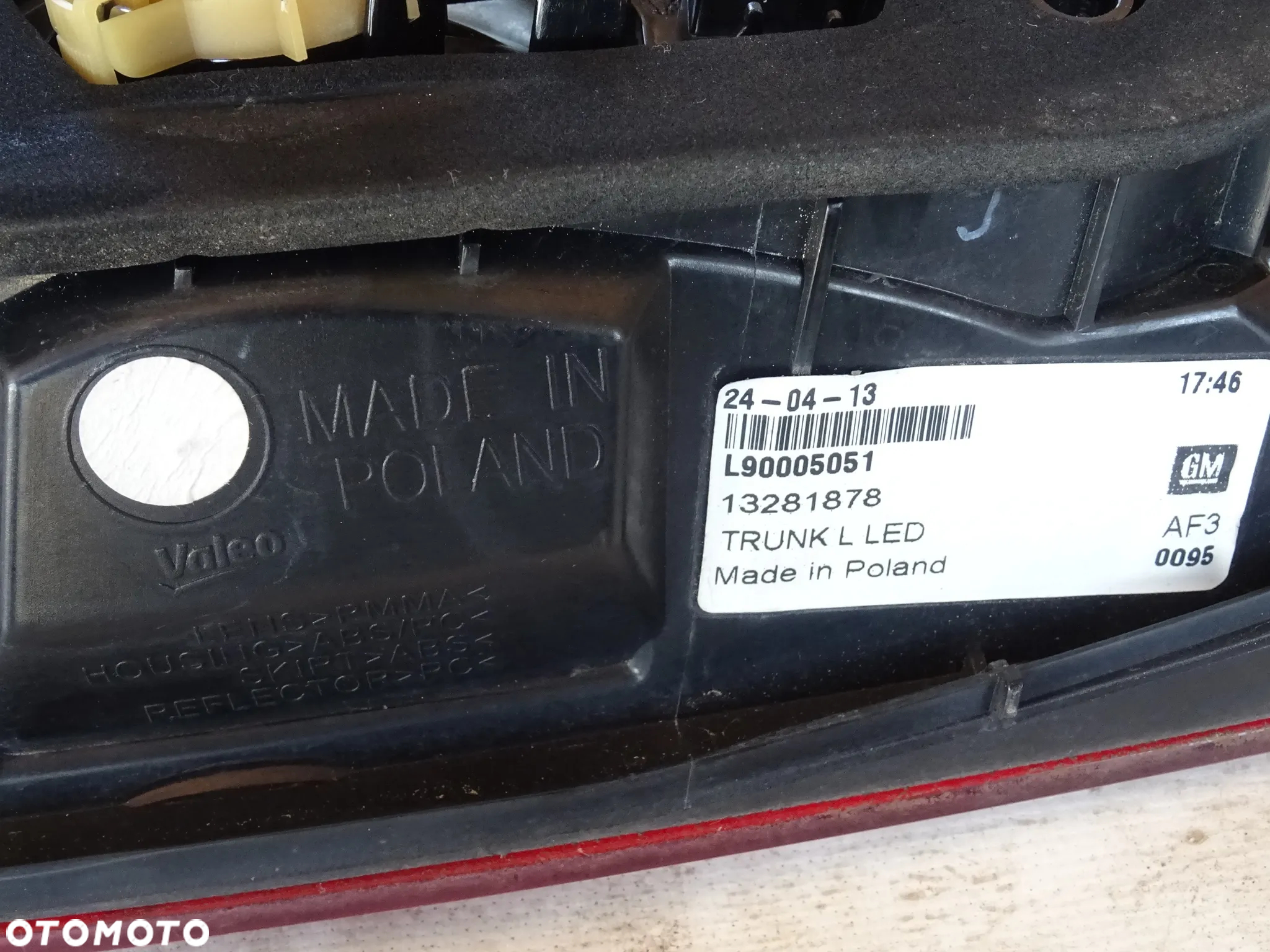 LAMPY TYŁ LAMPA TYLNA PRAWA LEWA W KLAPĘ BŁOTNIK OPEL ASTRA J OPC GTC COUPE LED - 10