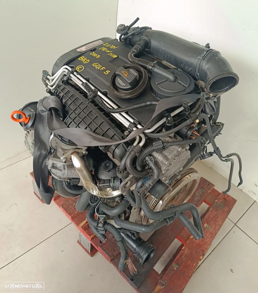Motor golf 5 2.0TDI 140cv BKD - JPJ caixa 6 velocidades DSG letra C - 2