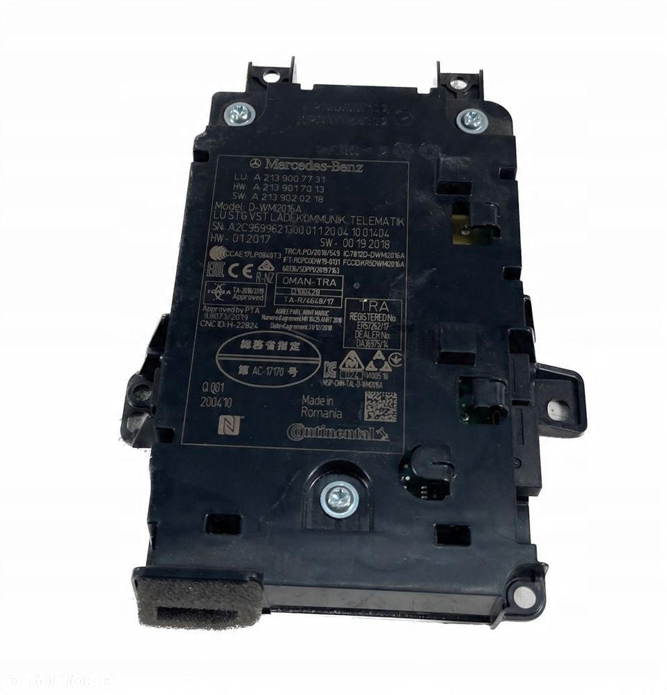 $MERCEDES 213 MODUŁ ŁADOWANIA TELEFONU A2139007731 - 7
