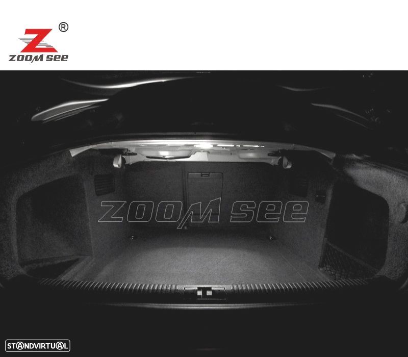 KIT COMPLETO DE 20 LÂMPADAS LED INTERIOR PARA AUDI A4 S4 RS4 B6 B7 SEDAN SALOON SÃLO 2002-2008 - 4