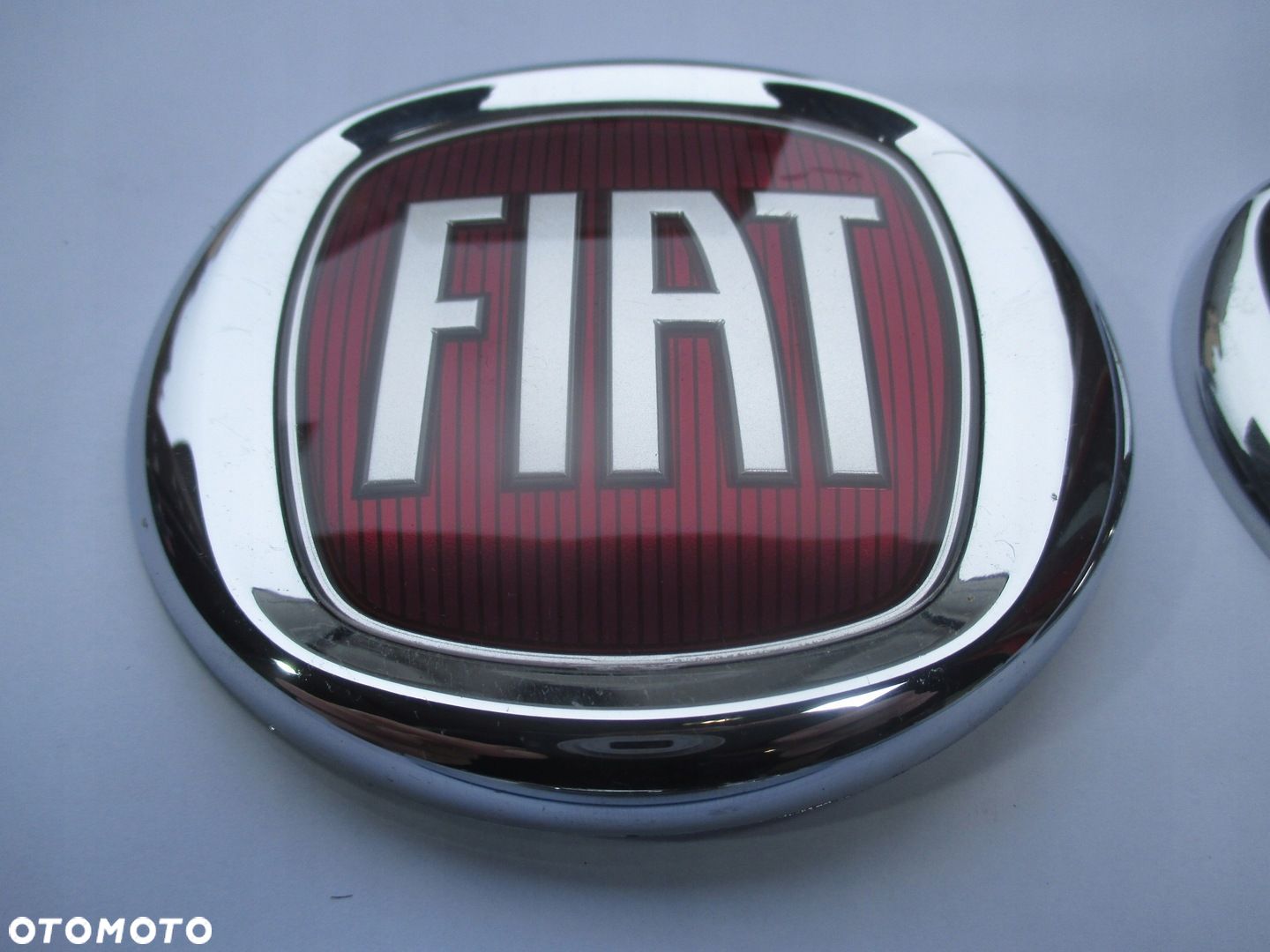 EMBLEMAT ZNACZEK LOGO FIAT SCUDO DOBLO FIORINO QUBO PRZÓD TYŁ 120mm OR NOWY - 1