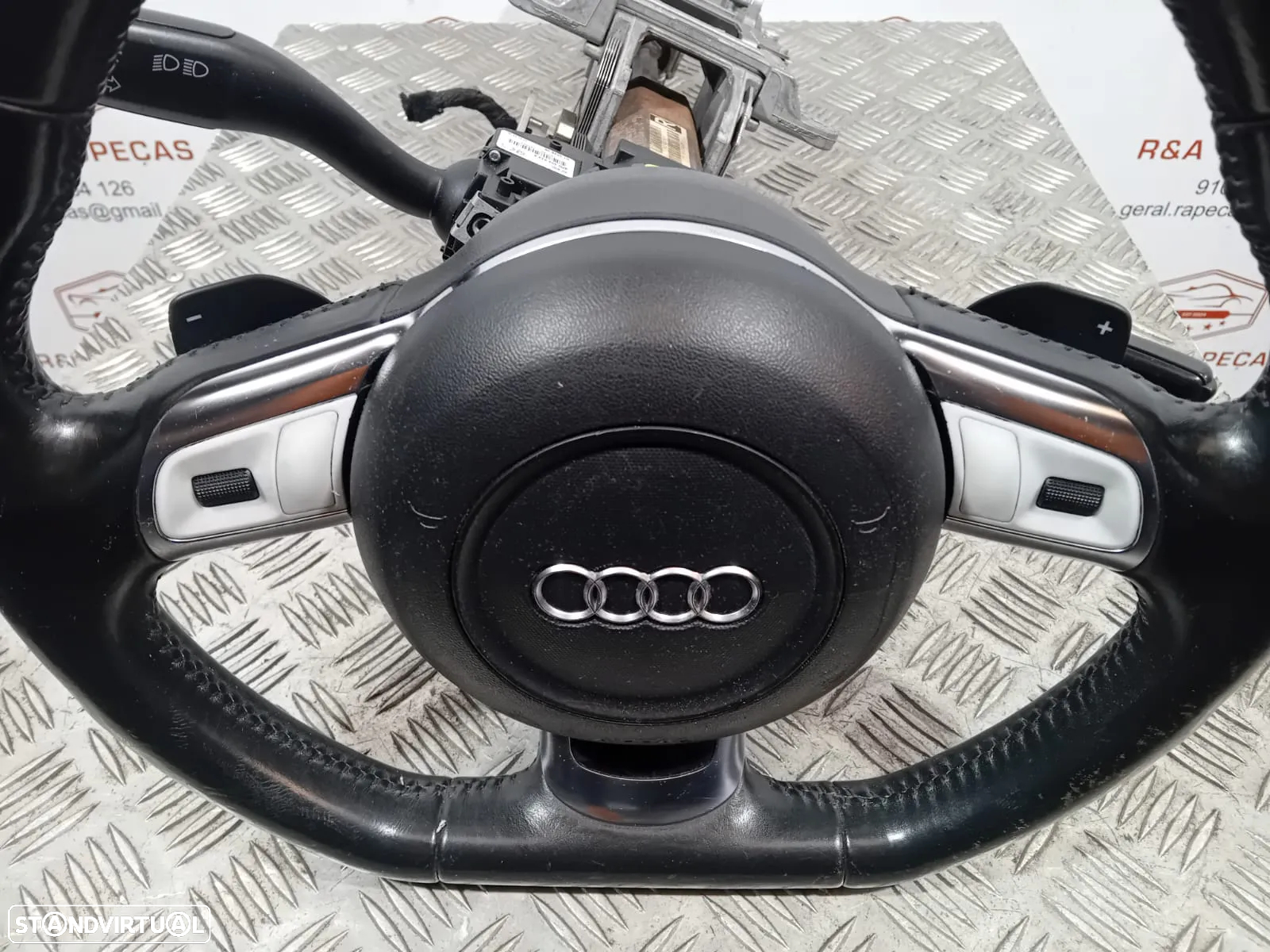 Volante pele Audi TT 8J 8J3 Flat Bottom - 4