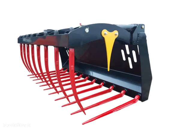 RATY! Krokodyl do ładowarki, 2,2 m, mocowanie JCB, Claas, Manitou, Merlo i wiele innych - 3