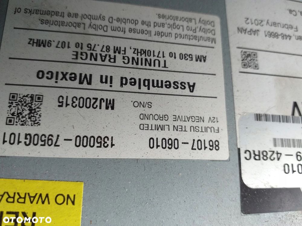 TOYOTA CAMRY JBL Radio Nawigacja GPS 11 - 17 - 6
