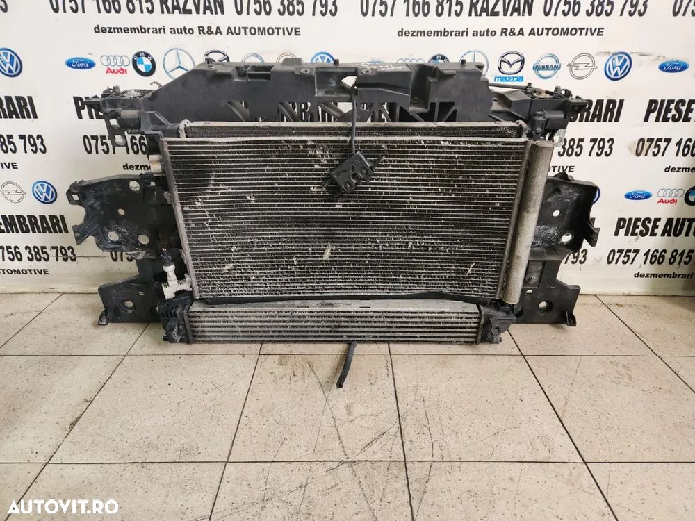 Trager Calandru Fata Complet Radiator Apa Clima Intercooler Termocupla Renault Scenic 3 Grand Sceni - 2