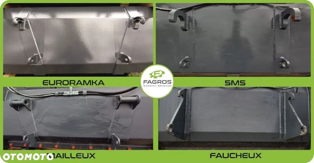 Łyżka do ładowacza 0,8m 1,04m 1,2m 1,4m 1,6m 1,8m 2,0m 2,2m 2,4m Euroramka SMS TUR Ma - 3