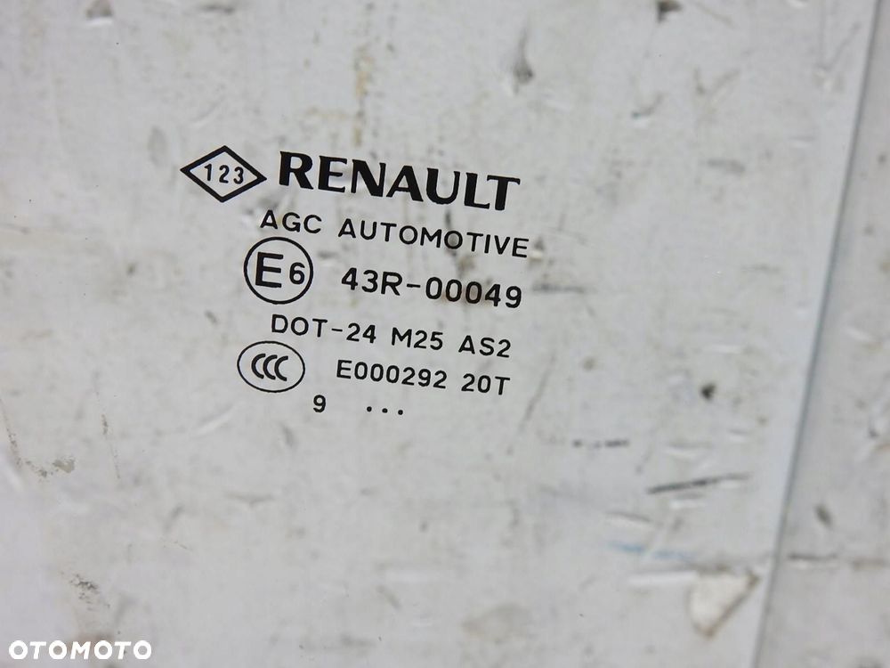SZYBA DRZWI PRAWY PRZÓD RENAULT SCENIC III - 5