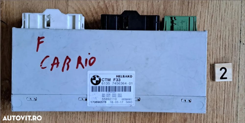 Calculator modul decapotare capota CTM Original BMW F33+LCI F83 M4+LCI - 1