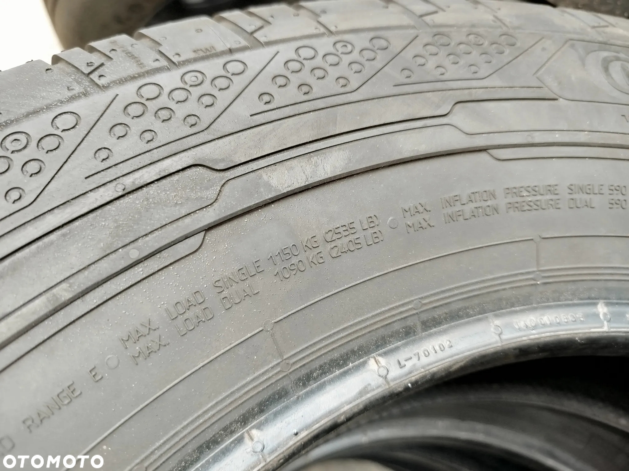 205/75R16C 113R Continental ContiVanContact Nowe z demontowane z nowego MAN - 12