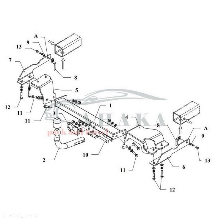 Hak Holowniczy Odkręcany Do Toyota Yaris Hatchback 1999-2005 - 3
