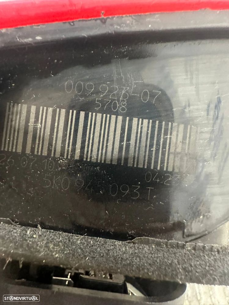 .Farolim Tras Traseiro Esquerdo Mala Original VW Volkswagen Golf 6 Mk6 VI 5K0945093T 2006 - 2013 - 6