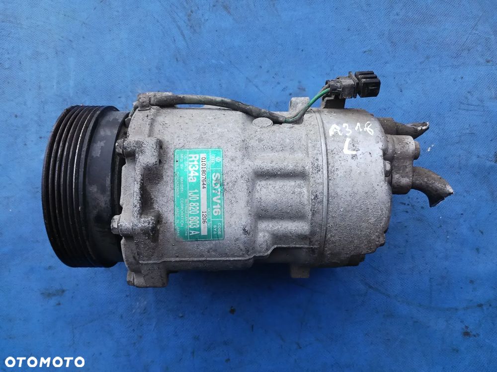 Pompa sprężarka kompresor klimatyzacji 1J0820803A Seat Leon Toledo Alhambra Volkswagen Golf Sharan Audi A3 Skoda Octavia - 1