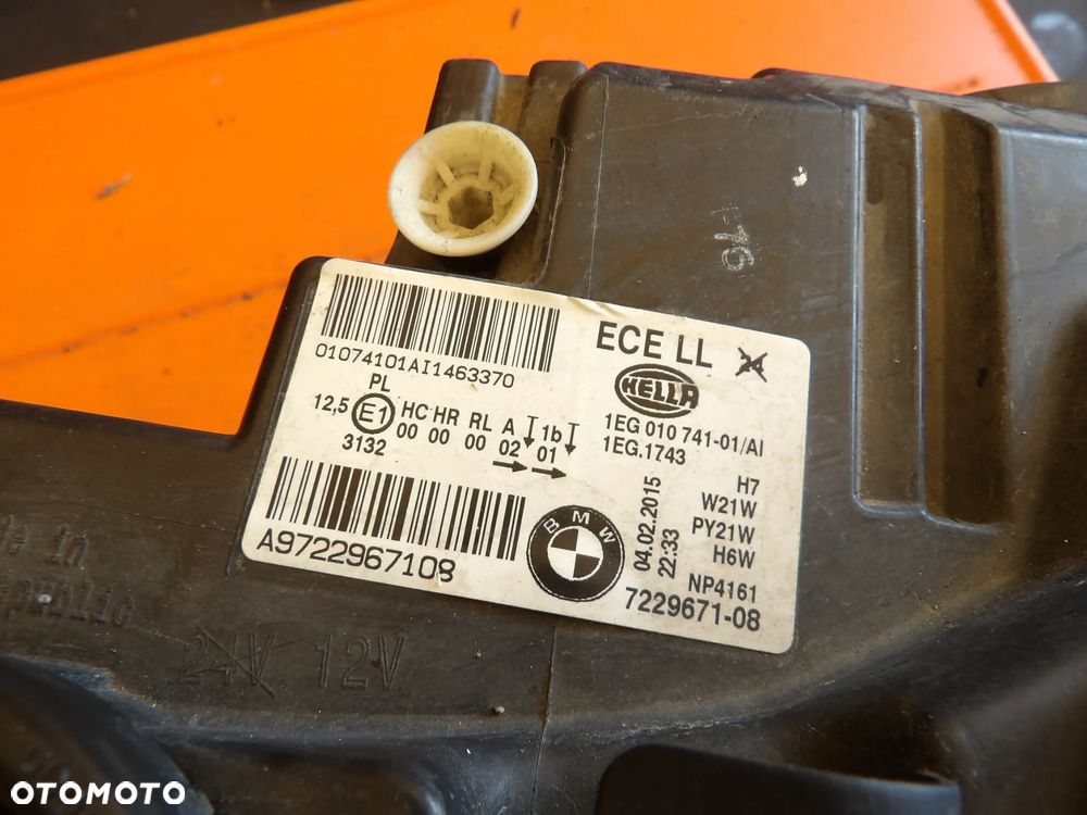 BMW - F20 - H7 = LEWA LAMPA PRZEDNIA - EUROPA - 7229671 - 9