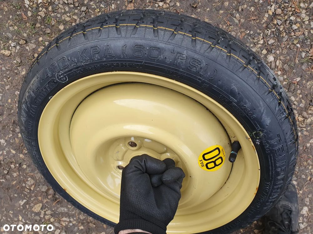 KOŁO ZAPASOWE DOJAZDOWE R14 4X100 HYUNDAI KIA TOYOTA MAZDA 115/70R14 POSIADAM 5 SZT - 12