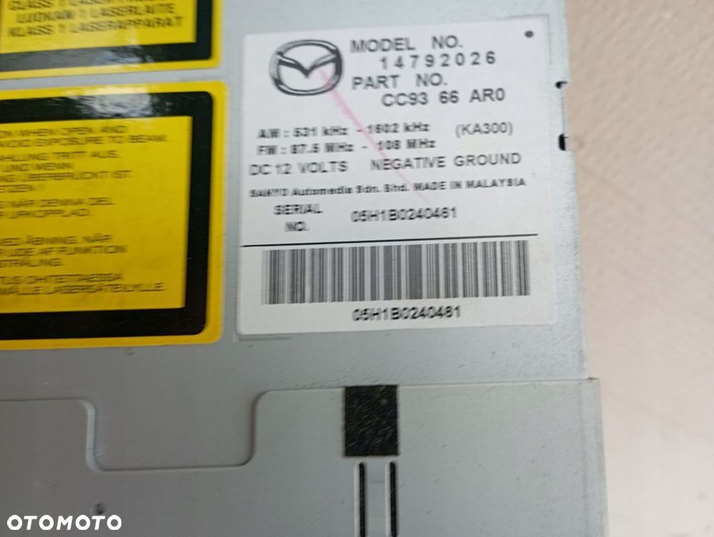 MAZDA 5 05-10 RADIO CD - 3