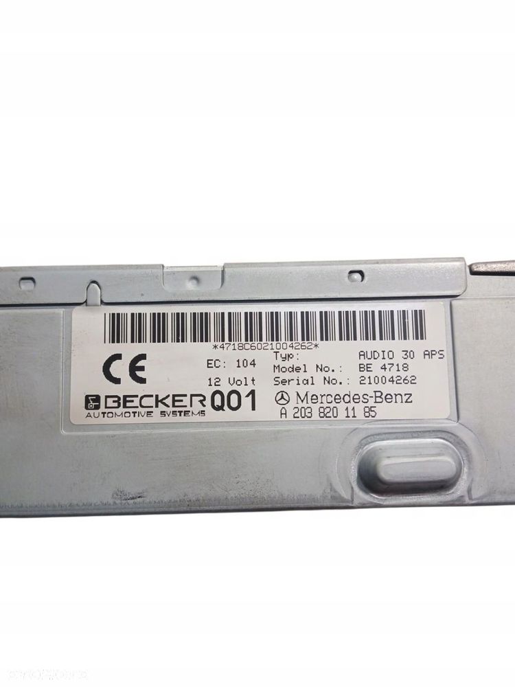 radio cd mercedes w203 a2038201185 - 3