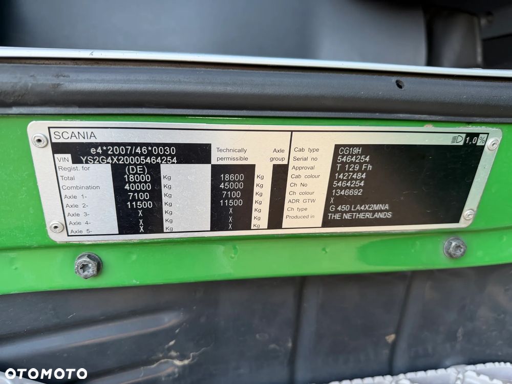 Scania G 450/Euro 6/Bez Egr/serwis Scania/4 poduszki - 28