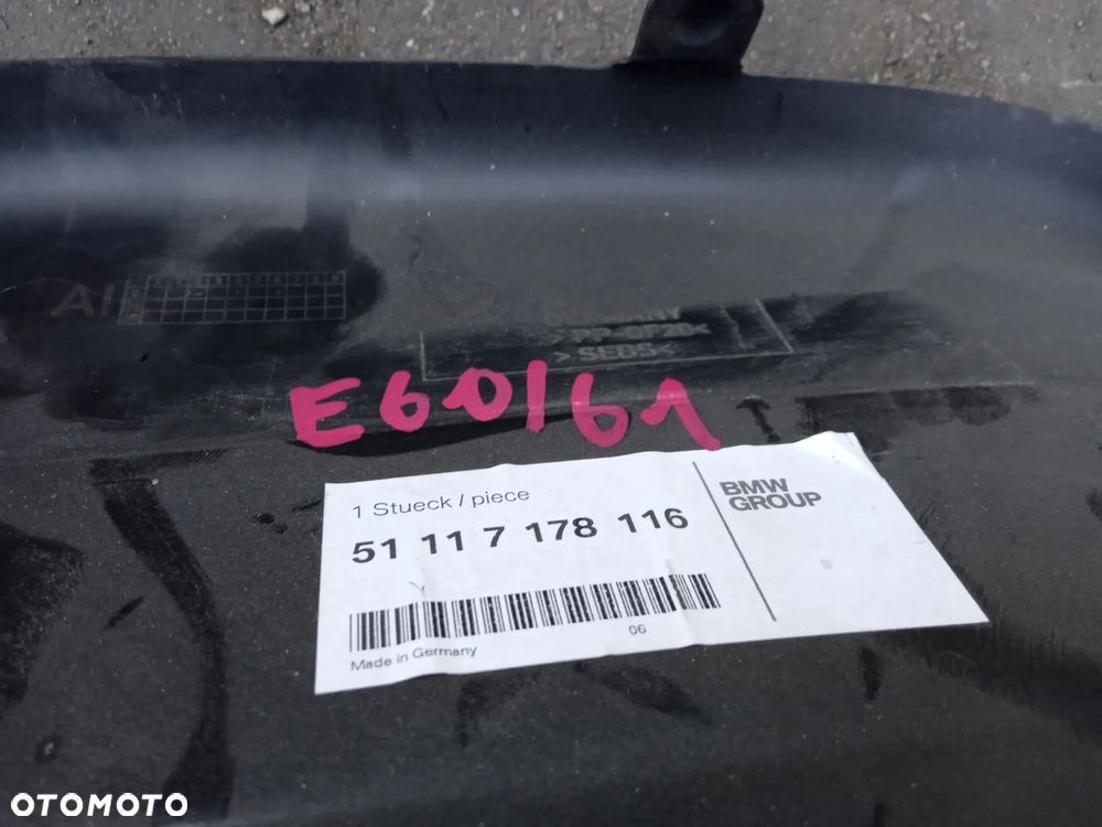 ŻALUZJA WLOT POWIETRZA BMW 5 E60 E61 51117178116 - 4